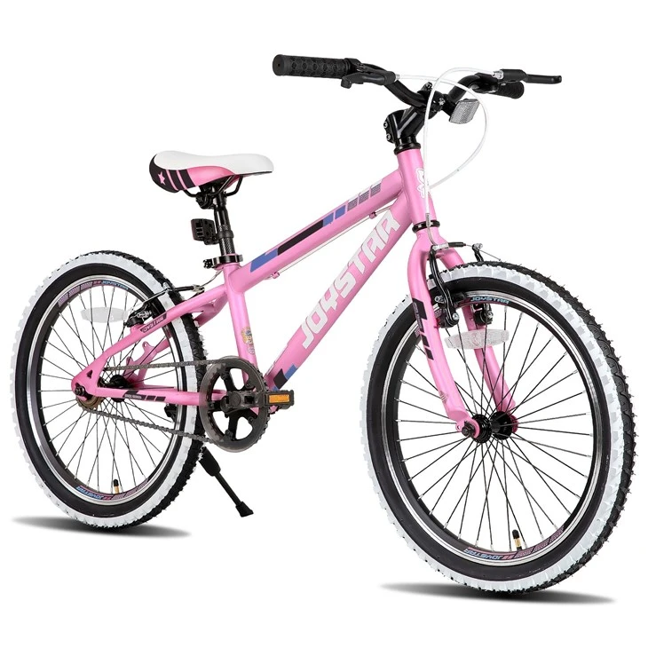 JOYKIE JOYSTAR 20/24-Inch Double V Brake Ages 7-12 Years Hardtail Mountain Bike For Kids With Single Speed Drivetrain, White Wall Knobby Tires, Kids' Bicycle high quality