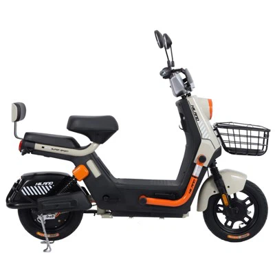 Joykie Electric Bike 60V 20Ah 40km / h 800W Kompaktna prednja korpa Dvostruka sjedala stilski narandžasti akcenti